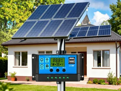 60 А, 12/24 В. Контроллер для солнечных батарей — Solar Controller с ЖК-дисплеем, сетевое оборудование ad в Риге 3
