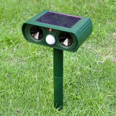 Ultrasonic animal repeller, solar-powered,  animal feed, products and services ad in Riga 4