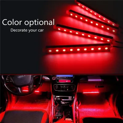 Auto salona LED stilizācijas komplekts 4 lentām RGB ar tālvadības pulti 12V, mēbeles un interjers, apgaismojums sludinājums Rīgā 3