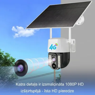 4G Video novērošanas kamera ar Sim karti (Saules panelis, Akumulators, Auto..., video un drošības sistēmas sludinājums Rīgā 3
