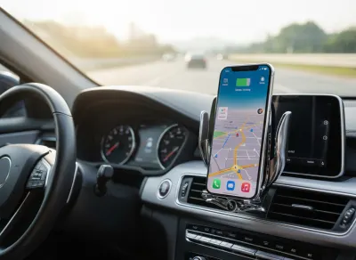 15W Qi Wireless Car Charger with Automatic Clip Phone Holder, accessories and smart devices ad in Riga 4