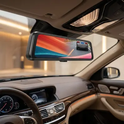 12-inch Dash Cam with Mirror, GPS, Wi-Fi, 4K, 2 Cameras (3840×2160P), video and security systems ad in Riga 2
