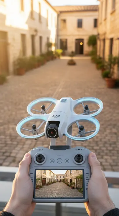 Дрон GT3 MAX 8K FPV с двумя камерами, Wi-Fi 5G и системой обхода препятствий в трёх направлениях, видеонаблюдение и системы безопасности ad в Риге 4