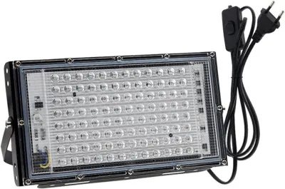 200W UV LED Floodlight, 144 chips, IP65, 395–400 nm, for parties and outdoor use, furniture and interior, lighting ad in Riga 6