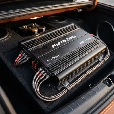 4-Channel 12V Audio Amplifier (4Ω, 3900W x 2 channels; RMS Power Output: 4Ω, 120W x 4 channels), tv and electronics ad in Riga 4