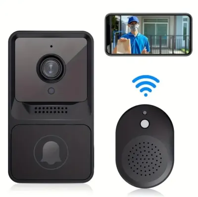 Домофон с дверным звонком, Wi-Fi и камерой; на смартфон приходит уведомление, видеонаблюдение и системы безопасности ad в Риге 10