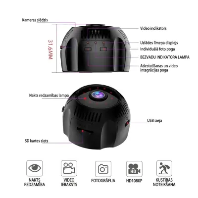 Wifi kamera ar akumulatoru HD 4K 1080P, videonovērošanas kamera ar ierakstu un..., video un drošības sistēmas sludinājums Rīgā 7