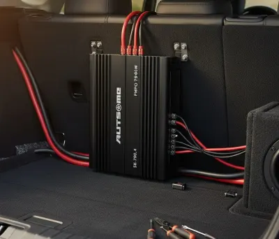 4-Channel 12V Audio Amplifier (4Ω, 3900W x 2 channels; RMS Power Output: 4Ω, 120W x 4 channels), tv and electronics ad in Riga 5