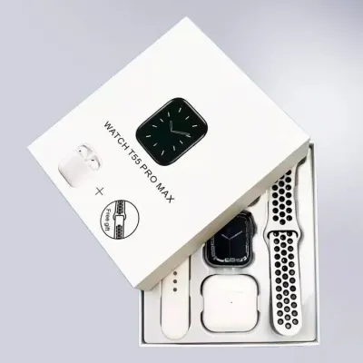Smart Watch T55 Pro Max Smartwatch + Headphones, accessories and smart devices ad in Riga 6