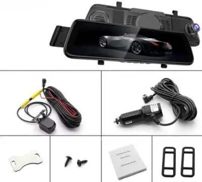 Videoreģistrators spogulī 10C 1080P 2 kameras 170° pilnekrāns TF 64GB, video un drošības sistēmas sludinājums Rīgā 3