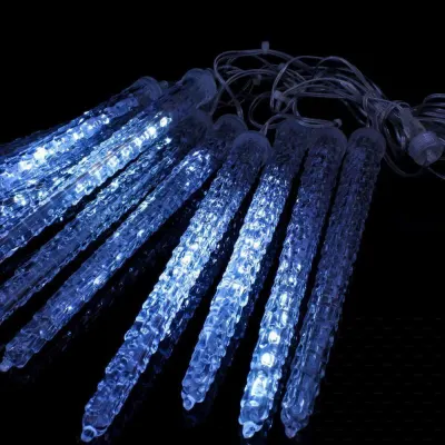 Ice string lights (50 cm icicles, 8 pieces, white), furniture and interior, lighting ad in Riga 1