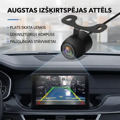 Car rearview camera (12V, 120g, IP67 water resistance, when tilted..., video and security systems ad in Riga 1