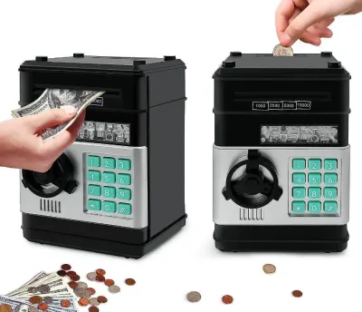 Children's piggy bank safe with a combination lock, 19.5 x 13 cm, light effects, toys ad in Riga 6