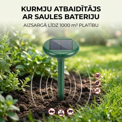 Ultrasonic Mole, Snake, and Rodent Repeller (Solar-Powered),  animal feed, products and services ad in Riga 2