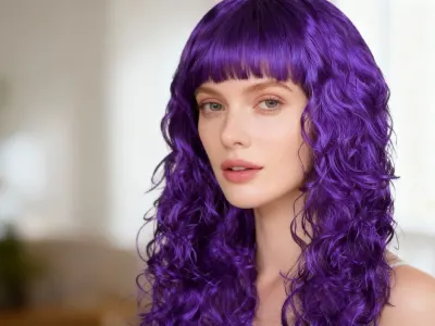 Parūka /violets/ - gari viļņoti mati, mēbeles un interjers, apgaismojums sludinājums Rīgā 2