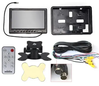 Car monitor for 4 cameras; displays all feeds simultaneously (9 inches, 12/24 V), video and security systems ad in Riga 6