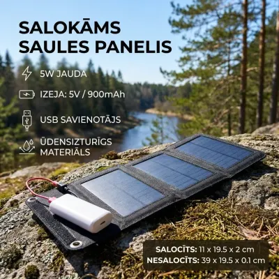 Зарядное устройство для телефона SOLĀRAIS, 5 В, 900 мАч × 3, аксессуары и умные устройства ad в Риге 3