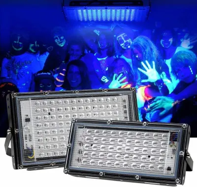 50W UV LED Floodlight: Ultraviolet Lighting for Parties and Stages, furniture and interior, lighting ad in Riga 5