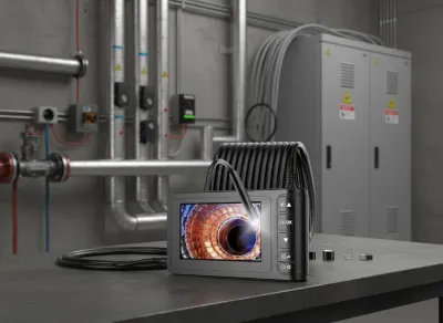 Endoscope with a 4.3-inch Full HD monitor and recording capability (5-meter camera cable, 4 different..., video and security systems ad in Riga 2
