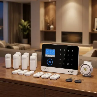 GSM Wireless Home Security 4G GPRS Alarm System, video and security systems ad in Riga 3