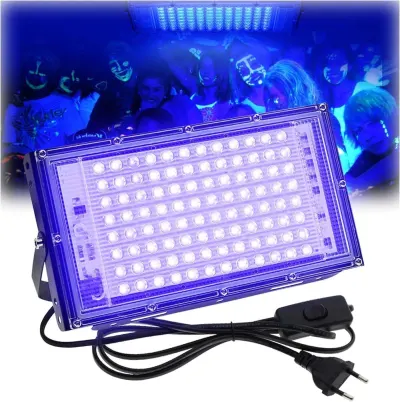 50W UV LED Floodlight: Ultraviolet Lighting for Parties and Stages, furniture and interior, lighting ad in Riga 1