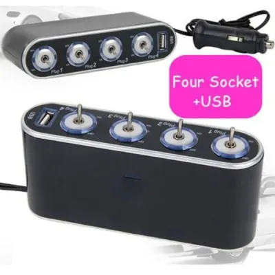 Разветвитель для наушников с 4 светодиодами и USB-портом, мебель и интерьер, освещение ad в Риге 2