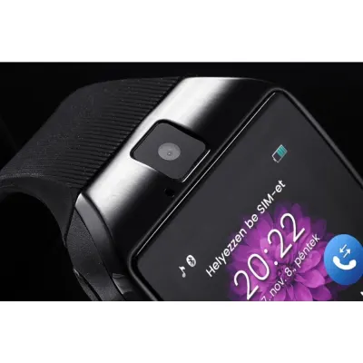 Q18 Curved-Display Smartwatch, Black, SIM Slot, accessories and smart devices ad in Riga 3