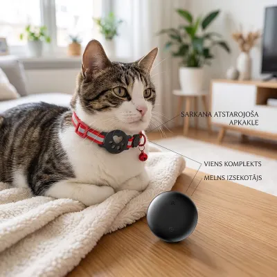 Location Tracker with a Reflective Cat Collar,  animal feed, products and services ad in Riga 1