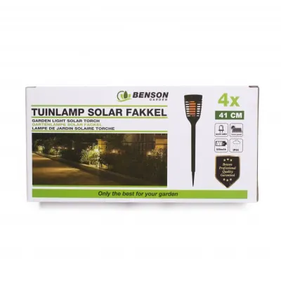 Solar-powered garden lights, 4-pack, 41 cm, furniture and interior, lighting ad in Riga 8