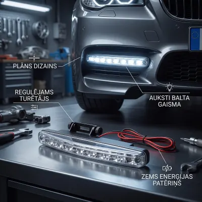 Auto LED dienasgaismas apgaismojums, mēbeles un interjers, apgaismojums sludinājums Rīgā 2