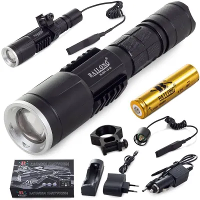 Hunting flashlight with accessories and charger, furniture and interior, lighting ad in Riga 6