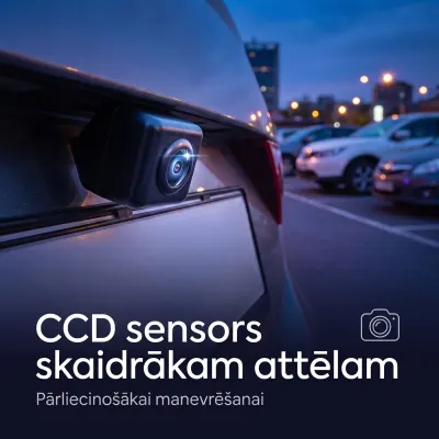 Ūdensnecaurlaidīga automašīnas atpakaļskata kamera ar 1/4" CCD sensoru un plašu..., video un drošības sistēmas sludinājums Rīgā 2