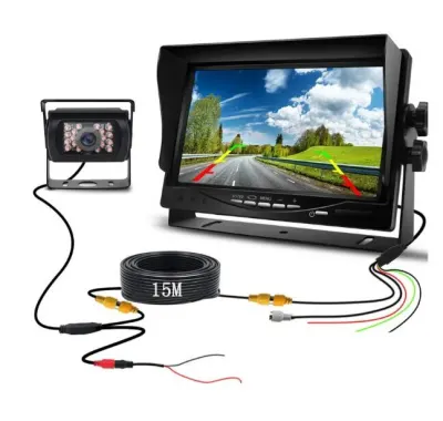 7-inch HD Monitor Kit with Rearview Camera, 18 IR LEDs, 15-meter Cable, 12–24 V, video and security systems ad in Riga 5