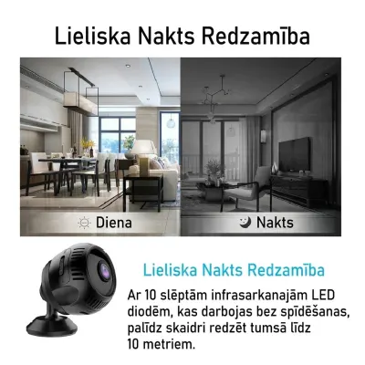 Wifi kamera ar akumulatoru HD 4K 1080P, videonovērošanas kamera ar ierakstu un..., video un drošības sistēmas sludinājums Rīgā 6