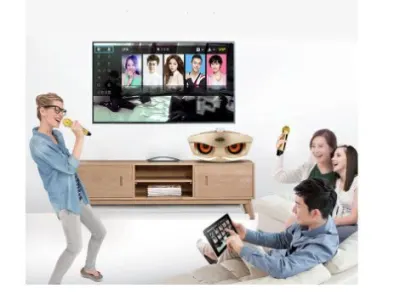 Karaoke Microphone Set with Bluetooth Speaker, tv and electronics ad in Riga 8