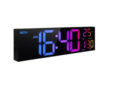 39 cm LED wall clock with 8 colors, large display, furniture and interior, lighting ad in Riga 10