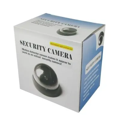 Camera—a mock-up with a red flashing LED, video and security systems ad in Riga 3
