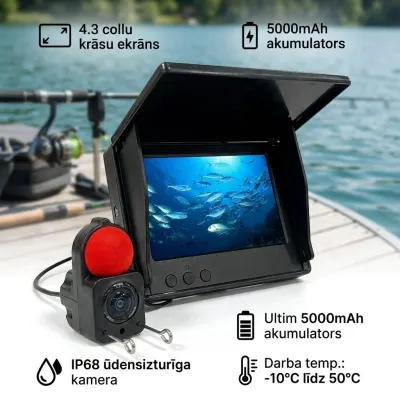 Underwater camera for anglers, 15 m, video and security systems ad in Riga 2