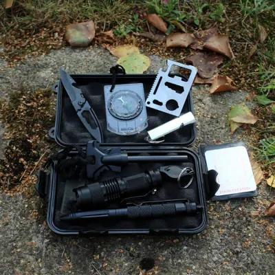 Survival kit (flashlight, hammer, whistle, knife, compass, etc.), furniture and interior, lighting ad in Riga 10