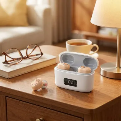Rechargeable digital hearing aids with noise reduction, optics, hearing aids, health aids ad in Riga 7