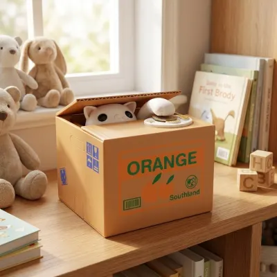 Plastic piggy bank with a wagging cat, 11.5 x 9.5 cm, gift for children, furniture and interior, lighting ad in Riga 4