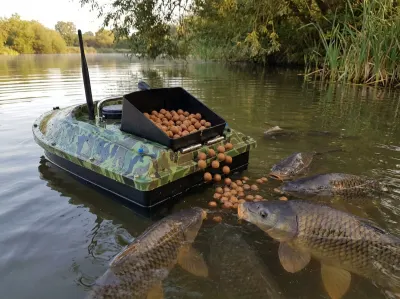 Fishing Boat with 500-meter Remote Control, 1.5-kg Capacity, LED Lighting, Bait..., furniture and interior, lighting ad in Riga 3