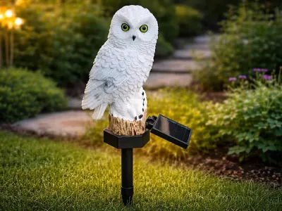 Saules LED dārza lampa pūces formā, 43 cm, mēbeles un interjers, apgaismojums sludinājums Rīgā 6