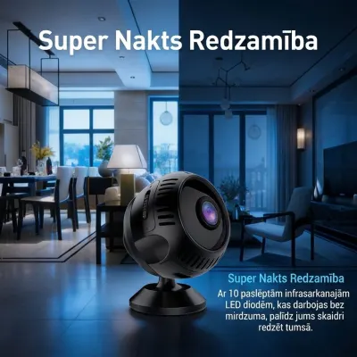Wifi kamera ar akumulatoru HD 4K 1080P, videonovērošanas kamera ar ierakstu un..., video un drošības sistēmas sludinājums Rīgā 3