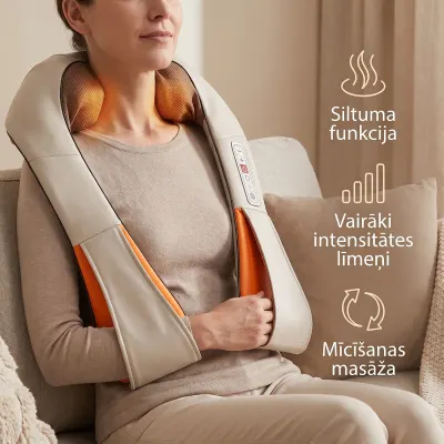 Electric neck and shoulder massager with a heat function, optics, hearing aids, health aids ad in Riga 2