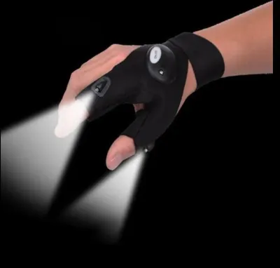 Black LED work glove with lighting, waterproof, 30 cm, furniture and interior, lighting ad in Riga 5