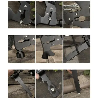 Versatile 17-in-1 Multifunctional Tool: Knife, Saw, Hammer, Steel, for Camping, sports activities, equipment, accessories ad in Riga 8