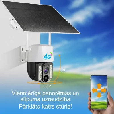4G Video novērošanas kamera ar Sim karti (Saules panelis, Akumulators, Auto..., video un drošības sistēmas sludinājums Rīgā 9