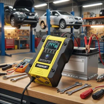 Smart 12V/24V Battery Charger with LCD Display, accessories and smart devices ad in Riga 2