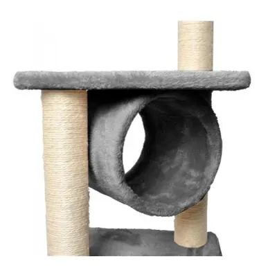 3-Story Cat House with Scratching Post, 90 cm, Gray,  animal feed, products and services ad in Riga 7